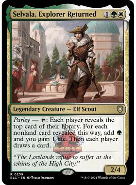 万智牌 BLC 复还探险家塞瓦拉 Selvala 259 斑隆洛指挥官 多色 金