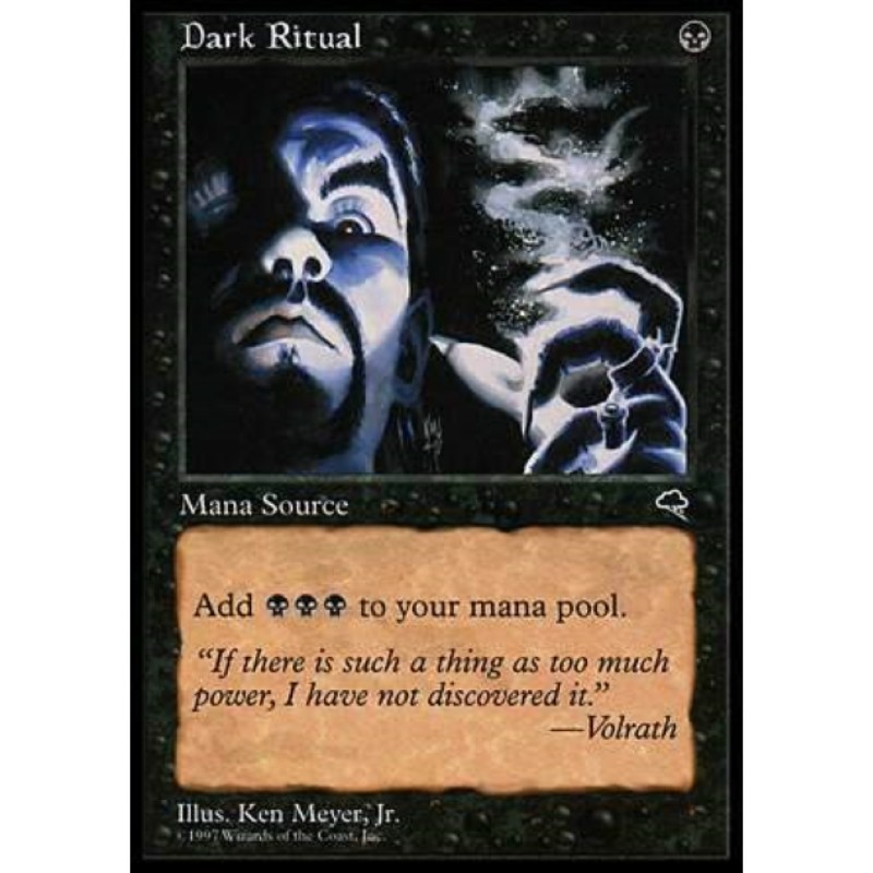 呆呆龙卡牌 万智牌 黑暗祭礼 英文 暴风雨 黑色