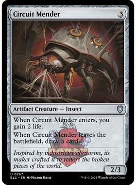 万智牌 BLC 修线机虫 Circuit Mender 267 斑隆洛指挥官 无色 银