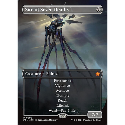 七煞君父 Sire of Seven Deaths 英文 平/闪 基石构筑 FDN 异画
