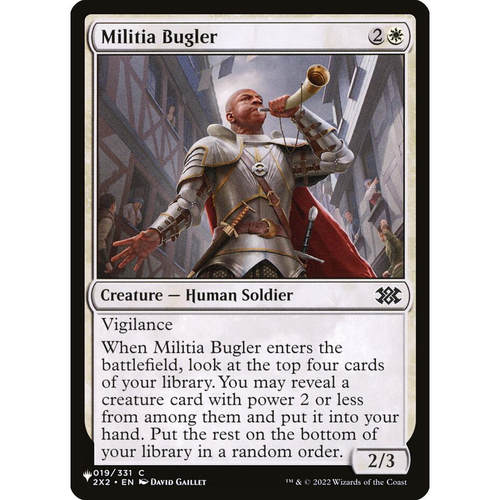 万智牌 2X2 19 militia bugler 司号民兵 the list