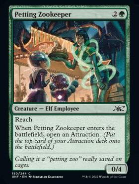 呆呆龙 万智牌 英文 闪 鸡飞4 Petting Zookeeper