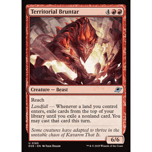 呆 万智牌 据地邦塔兽 Territorial Bruntar 平/闪 虚空边域 EOE