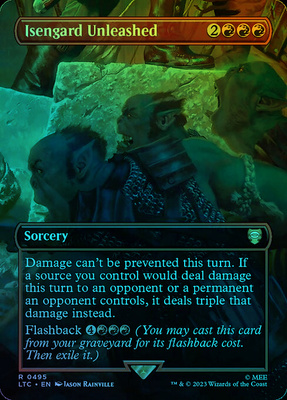 万智牌 闪 isengard unleashed 扩画 英文 魔戒节假日版 红色 金