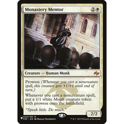 万智牌 plist 25 monastery mentor 寺院明师 the list