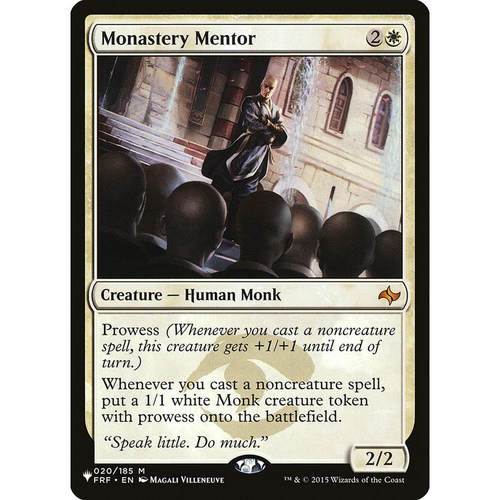 万智牌 plist 25 monastery mentor 寺院明师 the list