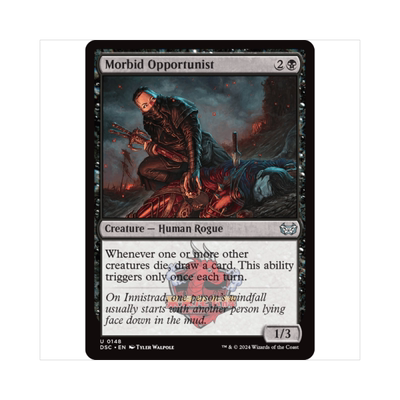 万智牌 病态投机者 Morbid Opportunist 暮悲邸:鬼屋惊魂指挥官