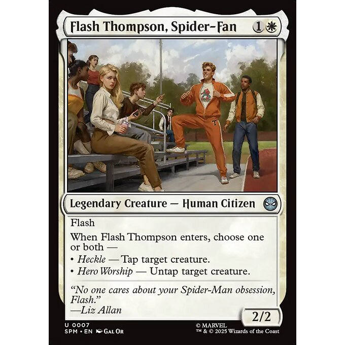 Flash Thompson, Spider-Fan 蜘蛛侠迷弟闪电 汤普森 平/闪 SPM