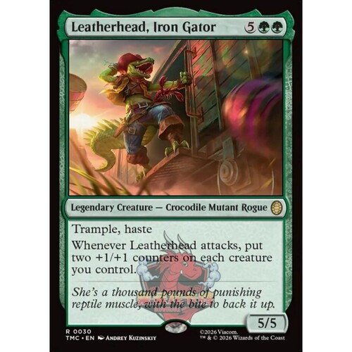 万智牌 TMC 忍者神龟指挥官 Leatherhead, Iron Gator 平/闪