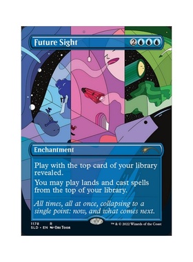 呆呆龙 万智牌 预知将来 英文 平/闪 secret Lair SL 蓝色