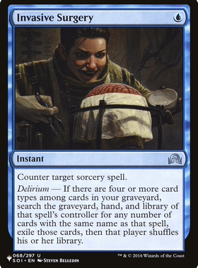 呆呆龙卡牌 万智牌 英文 the list 侵体手术 蓝色 银