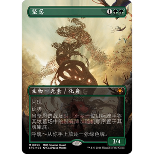 万智牌 坚忍 异画 纹理 简中/英文 平/闪 特别来宾 SPG 摩登新篇3