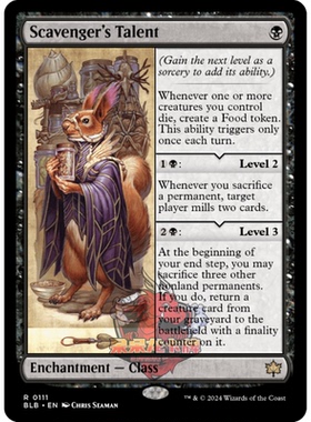 呆呆龙 万智牌 拾荒客才能 Scavenger's Talent 0111 平/闪