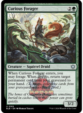 呆呆龙 万智牌 好奇搜粮客 Curious Forager 0169 平/闪