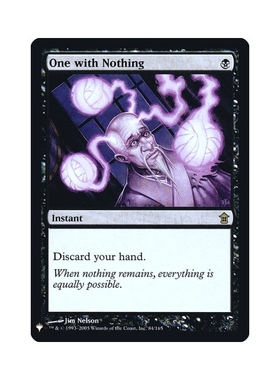 呆呆龙卡牌 万智牌 无何有 英文 闪 LIST 黑色