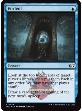 万智牌 预兆 Portent 英文 暮悲邸:鬼屋惊魂 指挥官 蓝色