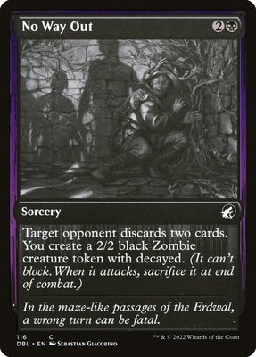 呆呆龙卡牌 万智牌 依尼翠 双系列 DBL 英文 平/闪 走投无路