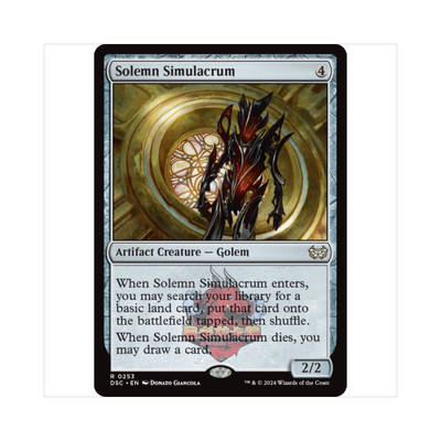 万智牌 黯色幻影 Solemn Simulacrum 暮悲邸:鬼屋惊魂指挥官 神器