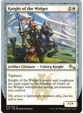 呆呆龙卡牌 万智牌 Knight of the Widget 闪 万智牌 鸡飞3