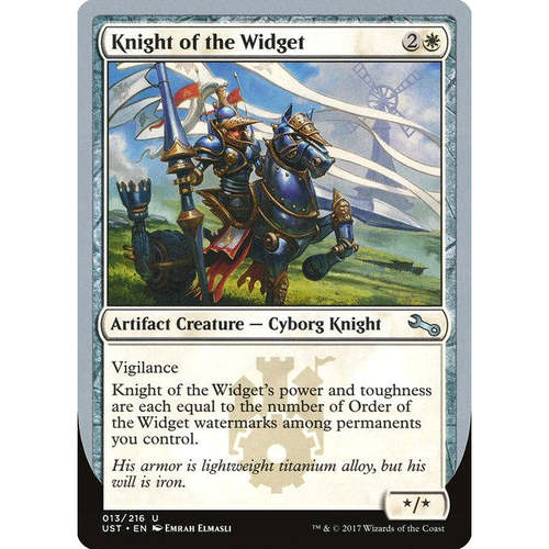 呆呆龙卡牌 万智牌 Knight of the Widget 闪 万智牌 鸡飞3