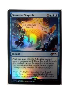 呆呆龙卡牌 万智牌 员工纪念闪2023 Seasonal Sequels 英文