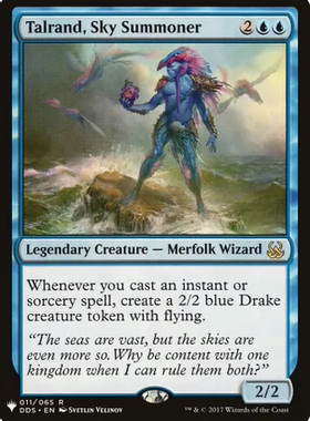 呆呆龙卡牌 万智牌 空召师陶岚 英文 the list 蓝色 金