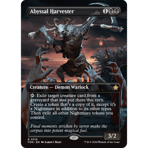 深渊索命魔 Abyssal Harvester 平/闪/异画 基石构筑 FDN 黑色 金