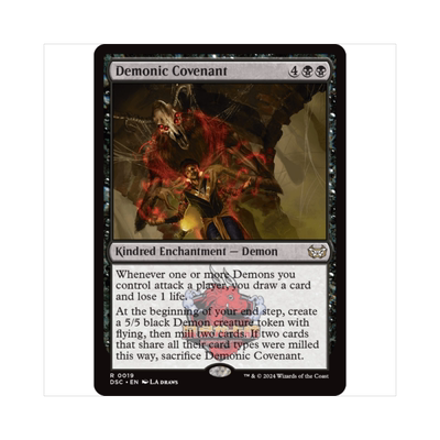 万智牌 恶魔盟约 Demonic Covenant 暮悲邸:鬼屋惊魂指挥官 黑色
