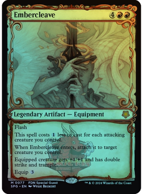 呆呆龙卡牌 万智牌 闪 鞍烬锋 英文 异画 特别来宾 SPG 红色