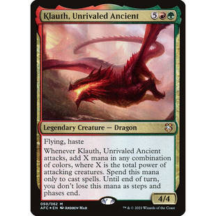 呆呆龙卡牌 万智牌 旷代古龙克劳斯 闪 被遗忘国度战记 英文