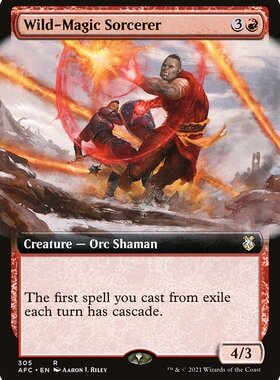 呆呆龙卡牌万智牌 狂乱魔法术士 扩画 英文 被遗忘国度战记指挥官