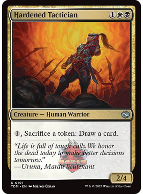 万智牌 鞑契 龙岚录 平/闪 Hardened Tactician 坚毅策士