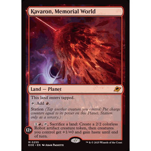 Memorial Kavaron 紀念故星卡傅隆 異畫 平 閃 World 萬智牌