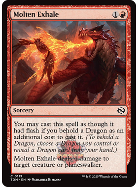 万智牌 鞑契 龙岚录 平/闪 Molten Exhale 熔铁吐息