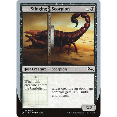 呆呆龙卡牌 万智牌 Stinging Scorpion 闪 英文 鸡飞3