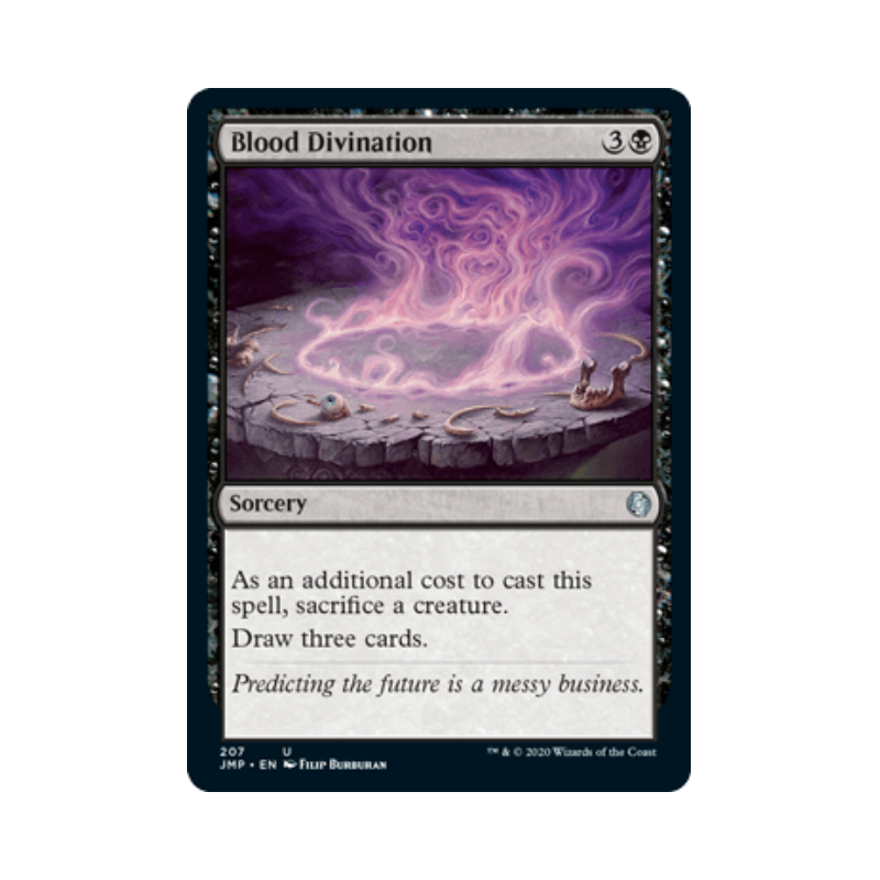 呆呆龙卡牌 万智牌 鲜血占卦 英文 JUMPSTART 黑色