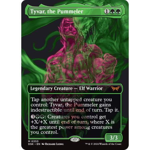 万智牌 Tyvar, the Pummeler 猛击英杰泰瓦 异画 平/闪