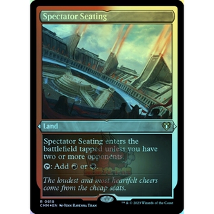 呆呆龙卡牌 万智牌 观众座席 蚀刻闪 简中/英文 指挥官大师 地 金