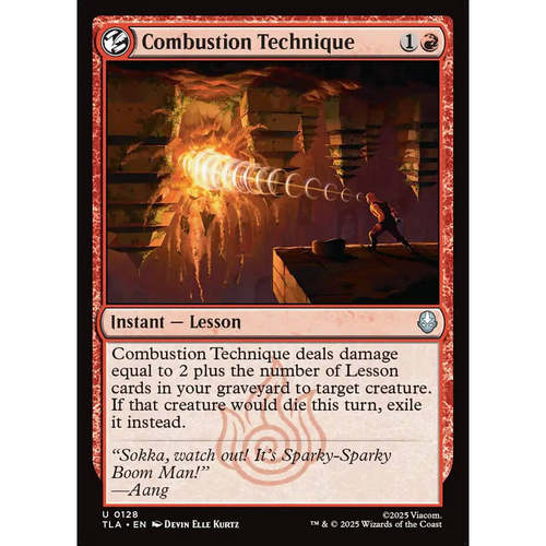 万智牌 combustion technique 爆焰绝技 TLA 平/异画/闪