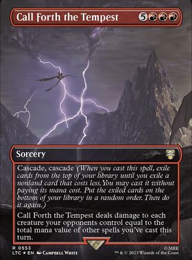 万智牌 Call Forth the Tempest 潮涌闪 553 英文 魔戒节假日版