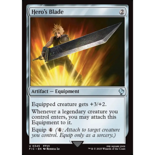 呆呆龙 万智牌 英雄宝刃 Hero's Blade 平/闪/扩画 最终幻想