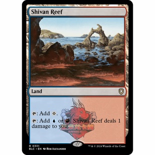万智牌 西瓦暗礁 Shivan Reef 331 英文 平 斑隆洛