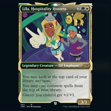 万智牌 鸡飞4 平/闪/银河/异画 Lila, Hospitality Hostess