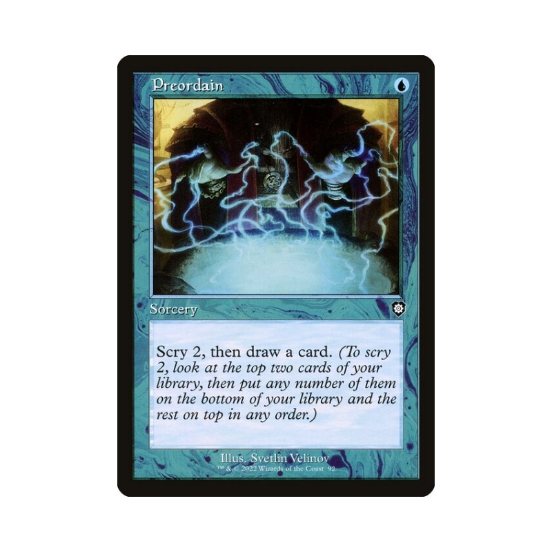 呆呆龙卡牌 万智牌 注定 英文 平 兄弟之战指挥官 蓝色 铁