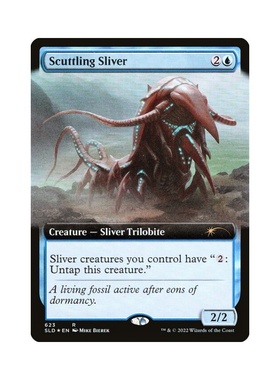 呆呆龙 万智牌 疾步裂片妖 英文 扩画 闪 secret Lair SL 蓝色