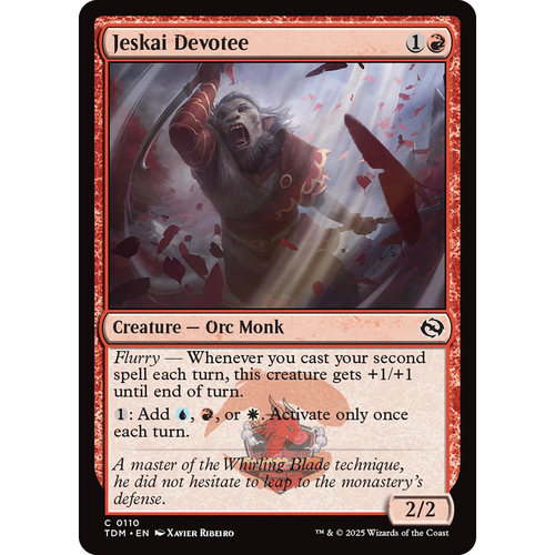 万智牌 鞑契 龙岚录 平/闪 Jeskai Devotee 杰斯凯信徒