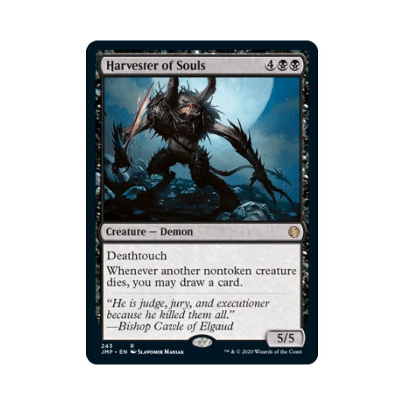 呆呆龙卡牌 万智牌 索命恶魔 英文 JUMPSTART 黑色