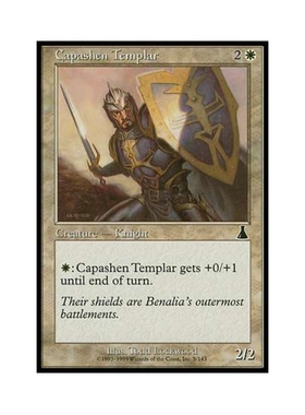 呆呆龙卡牌 万智牌 Capashen Templar 欧文 天命之战 白色 金