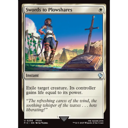 万智牌 化剑为犁 Swords to Plowshares 平/闪/扩画 最终幻想