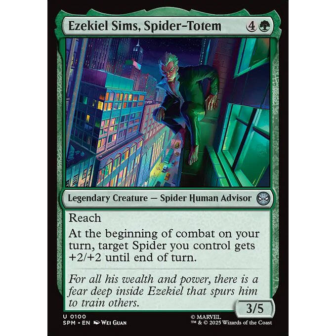 万智牌 Ezekiel Sims, Spider-Totem 蜘蛛图腾西结 西姆斯 平/闪